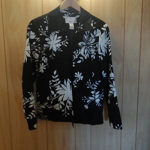 Susan Graver blazer black and white